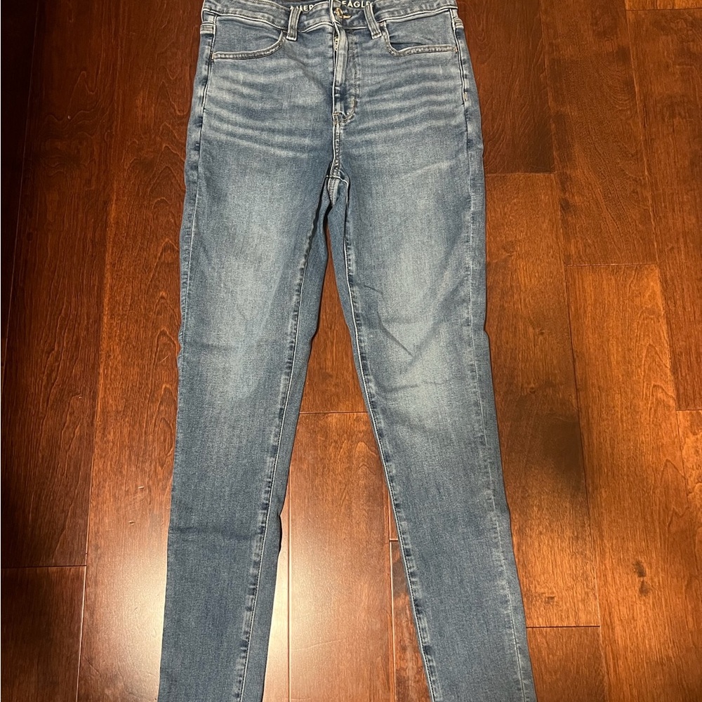 American Eagle Outfitters Next Level Stretch Blue Skinny Jeans